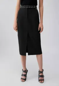 Юбка-Миди с заклепками, а-образный силуэт Liu Jo, Black