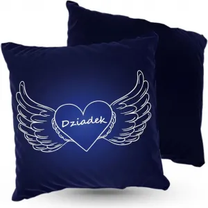 Подушка велюровая ПРЕМИУМ для дедушки, 40 х 40 см, декоративная с наполнителем, для гостиной, спальни или в подарок, 5 шт. 5made