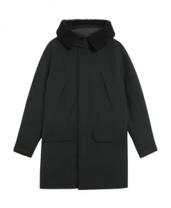 Куртки средней высоты, холодная парка Lyle & Scott, черный