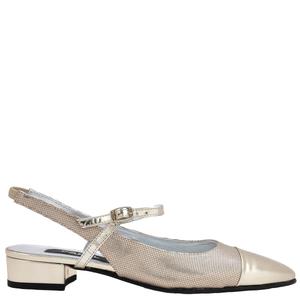 Carel Oceano Ballet Slingback Sandals, Bi Platinium Embossed