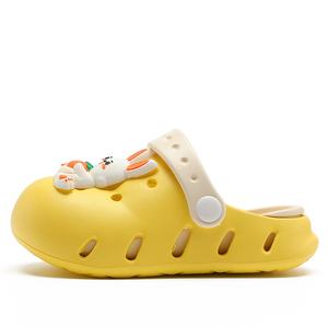 Детские сандалии с противоскользящей подошвой, устойчивые к истиранию и отскоку, легкие, с амортизацией SNOOPY, желтый