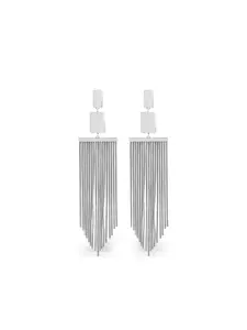 Квадратные серьги с бахромой ISABEL MARANT, серебряный