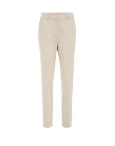 Облегающие плиссированные брюки WE Fashion, бежевый