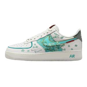 Nike Кроссовки для скейтбординга Air Force 1, унисекс, низкие, зеленые/белые