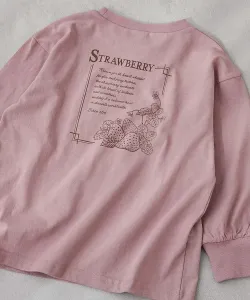 Детская футболка с длинными рукавами и крупным силуэтным принтом Devil Lab, 100% хлопок, весна/лето 2016 Devirock, цвет 012-Strawberry-Dusty Pink