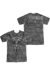 Футболка с коротким рукавом и принтом Batman Ride Free (спереди/сзади) для взрослых из полиэстера Gildan, белый