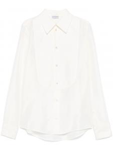 Burberry шелковая рубашка, нейтральный цвет