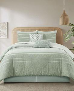 Комплект постельного белья Cleluya Cotton из 6 предметов, размер King Stratford Park, цвет sage