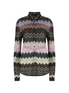 Рубашка с змеиным узором Missoni, коричневый