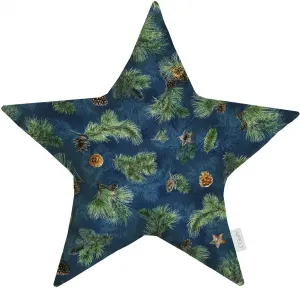 АПЕЛЬТ декоративная подушка "9530", с наполнителем APELT 44х44 см, зеленый/синий