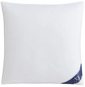 SPESSARTTRAUM 3-камерная подушка "Премиум", наполнитель: 100 % гусиный пух, класс 1, сертифицирован Downpass (внешние камеры), чехол: 100 % хлопок, экологически чистый (зеленого цвета) 80х80 см, белый