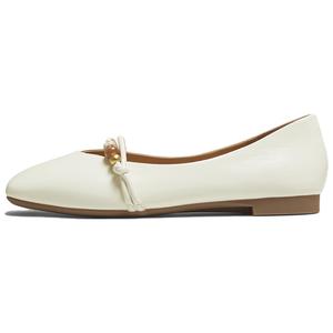 Женские повседневные туфли с полуплавленым сыром на низком каблуке TATA, Beige