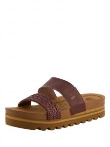 REEF Пляжные и бассейновые тапочки 'Cushion Vista HI' в цвете Chocolate, Light Brown