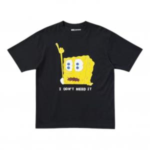 Худи UNIQLO x Cactus Plant Flea Market Spongebob Squarepants T-Shirt 'Black'