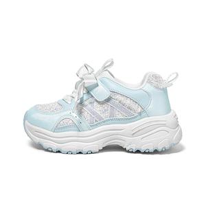 Сверкающая коллекция обуви Дышащие легкие амортизирующие детские повседневные кроссовки Snoffy, синий