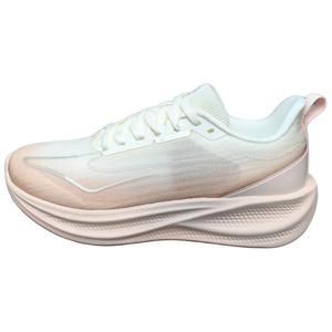 Erke Кроссовки для бега с низким верхом, устойчивые к скольжению, унисекс, белые, розовые