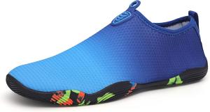 Водные туфли, водные носки-без носка с легким надеванием, быстро сохнущая дышащая сетчатая ткань Suxiaur, синий
