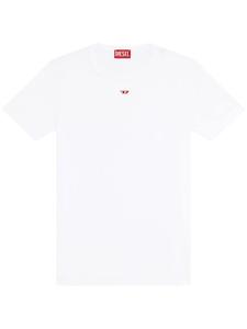 Футболка в рубчик с круглым вырезом Diesel, белый