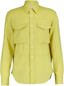 Шерстяная рубашка Alexander McQueen, желтый