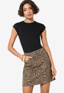 Джинсовая юбка Mini skirt Friends Like These, темно-коричневый