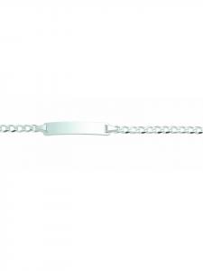 Adeliás Женский плоский браслет из серебра 925 пробы, 16 см, диаметр 3 мм