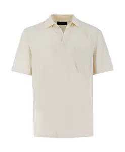 Классическая льняная рубашка поло Sease, белый