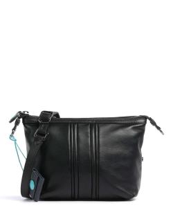 Забавная сумка через плечо Stripes из зерненой телячьей кожи Gabs, черный