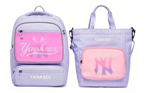 Полиэстеровый рюкзак обычный женский светло-фиолетовый MLB, светло-пурпурный фиолетовый