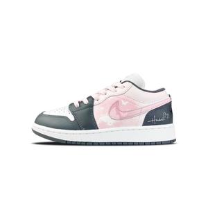 Air 1 нескользящие устойчивые к истиранию низкие детские баскетбольные кроссовки для подростков Jordan, розовый