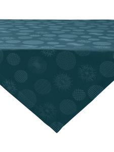 Erwin Müller Жаккардовая скатерть из смесовой хлопчатобумажной ткани Calvia цвета бензина