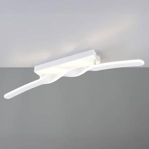 Светодиодный потолочный светильник Reality Leuchten Ginko, утюг/силикон - 1 лампа - белый