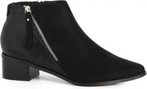 Женские ботильоны Avenue Arla с эффектом кожи змеи и широкой посадкой, Black