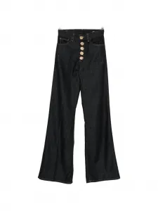 Джинсы из хлопка на пуговицах Dondup, синий