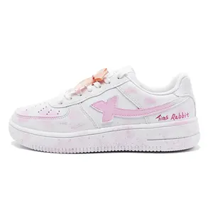 XTEP Кроссовки Air Force One с низким верхом, устойчивые к истиранию и противоскользящие, женские, цвет фиолетовый кролик