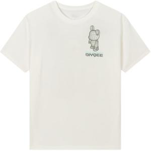 361° Футболка мужская Feather White с круглым вырезом, умеренно прямого кроя