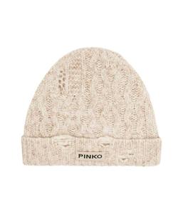 Шапка шерстяная Pinko, бежевый