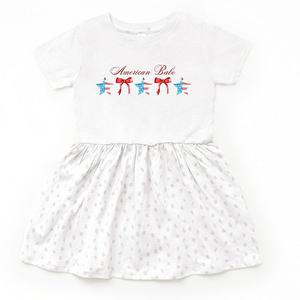 Платье American Babe Star Bow Coquette для малышей The Juniper Shop, White Spot