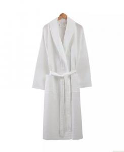 Вафельный банный халат унисекс Ozan Premium Home, белый