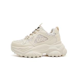 Износостойкие массивные низкие кеды Women's Lee, темно-бежевый