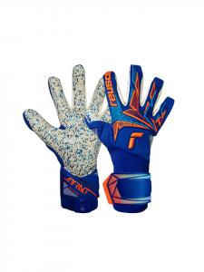 Reusch Вратарские перчатки Attrakt Freegel Fusion Goaliator 4129 Sharp Blu/Shock Orange
