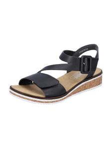 Босоножки на ремешках Rieker, черный