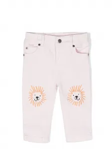 Прямые джинсы средней посадки Stella McCartney Kids, розовый