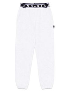 Спортивные брюки John Richmond Junior с логотипом на поясе, серый