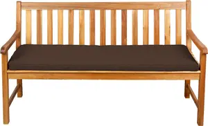 Подушка для сиденья для скамеек, садовых качелей и сидений, гладкая. FK5 (190x60x5, коричневая)