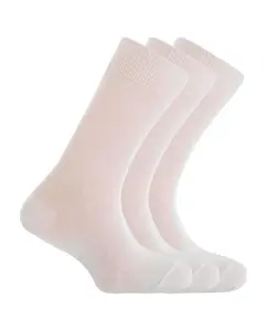 Набор из 3 пар мужских носков из мерсеризованного хлопка белого цвета Punto Blanco