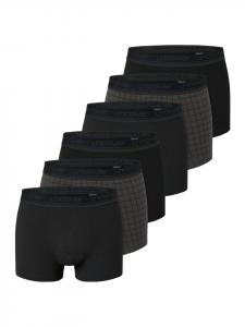 UNCOVER BY SCHIESSER Хлопковые шорты/брюки в стиле ретро, черные