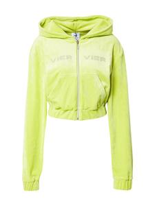 Толстовка с капюшоном на молнии VIERVIER Adriana, светло-зеленый