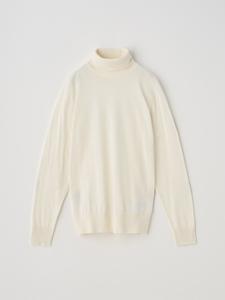 Тканевый пуловер с высоким воротником и длинными рукавами из хлопка | FRANCES | 30G, современный крой