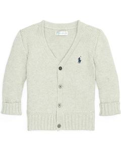 Свитер Polo Ralph Lauren Kids Combed Cotton V-Neck Cardigan, цвет Light Sport Heather