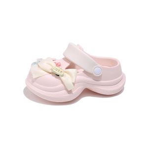 Детские сандалии с низким верхом, нескользящие, износостойкие, дышащие RHOBESAM, розовый/белый